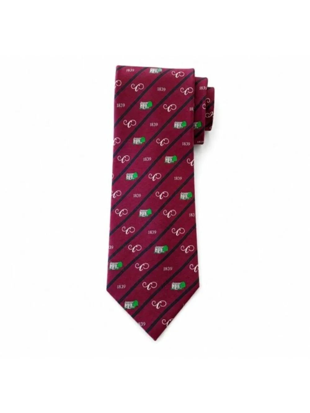 Episcopal High School Silk Tie Burgundy Crest Callaway Loyalty Society USA Made